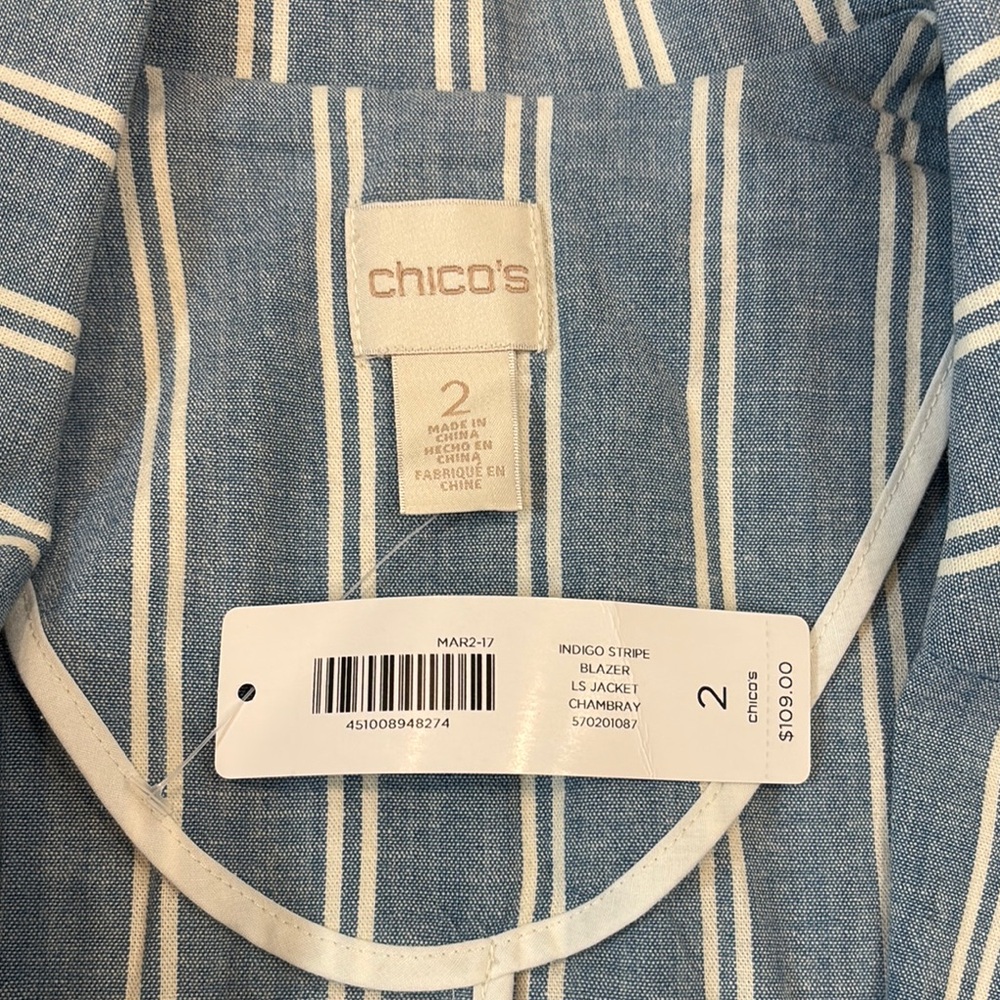 Chico’s Blazer - Denim Inspired - Picture 2 of 3
